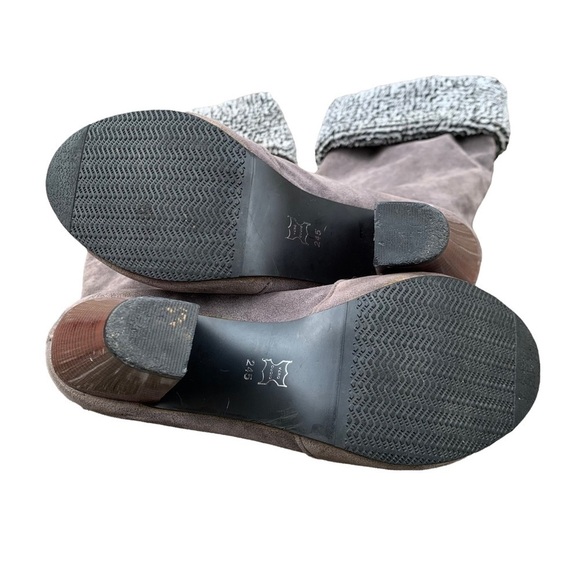 GRAY Faux Suede Boots - Picture 7 of 13